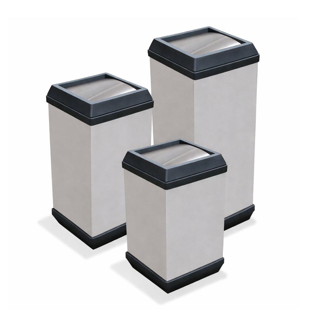 Bote de Basura Cubo con Aro de Acero Inoxidable – 26, 33 y 47 Litros