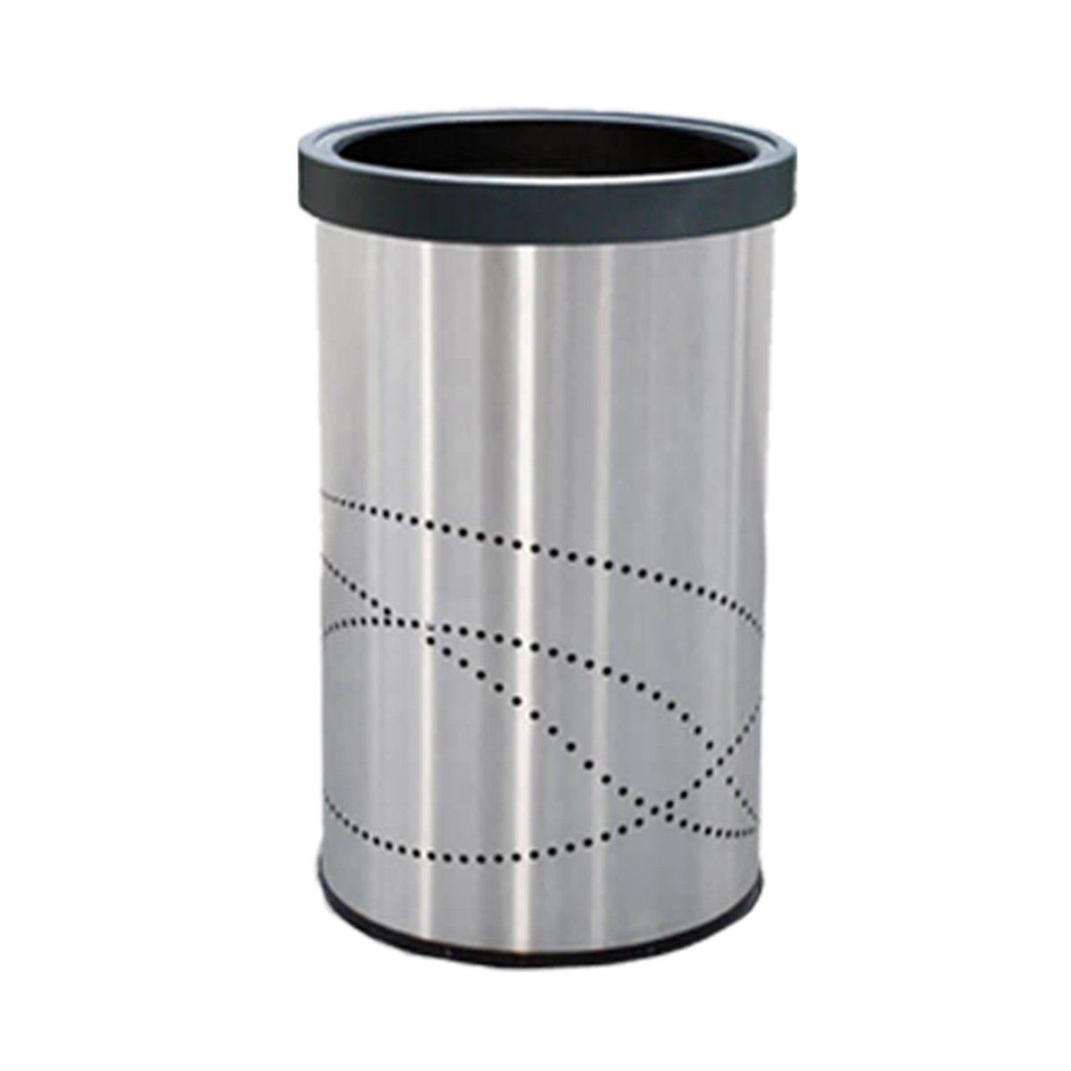 Bote de Basura Jumbo Aro de Acero Inoxidable – 150 Litros