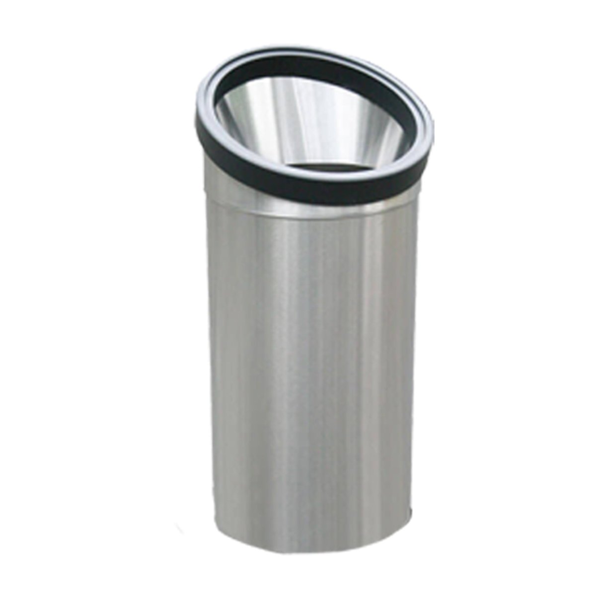 Bote de Basura Jumbo de Acero Inoxidable con Tapa Inclinada – 170 Litros