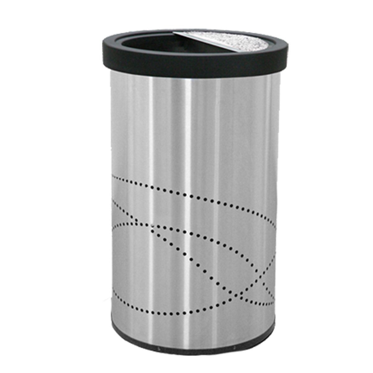 Cenicero Jumbo con Aro Balancín – Acero Inoxidable | 150 Litros