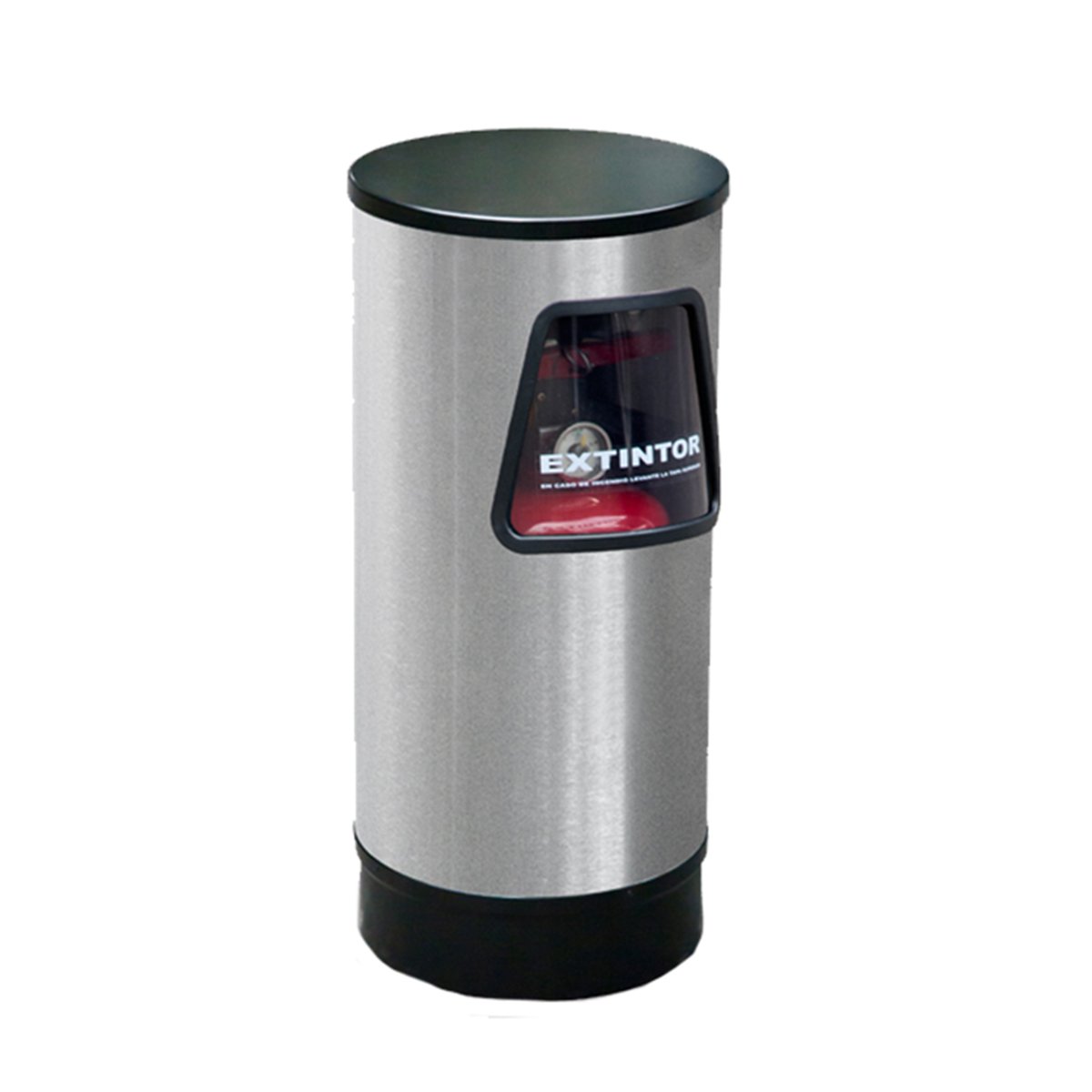 Contenedor Cilíndrico C Grande para Extintor – Acero Inoxidable (12 lb CO₂)