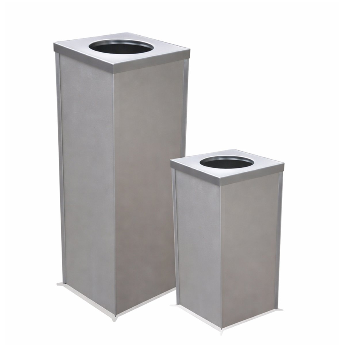 Bote de Basura Cubo Q de Acero Inoxidable con Abertura Superior – 12 y 24 Litros