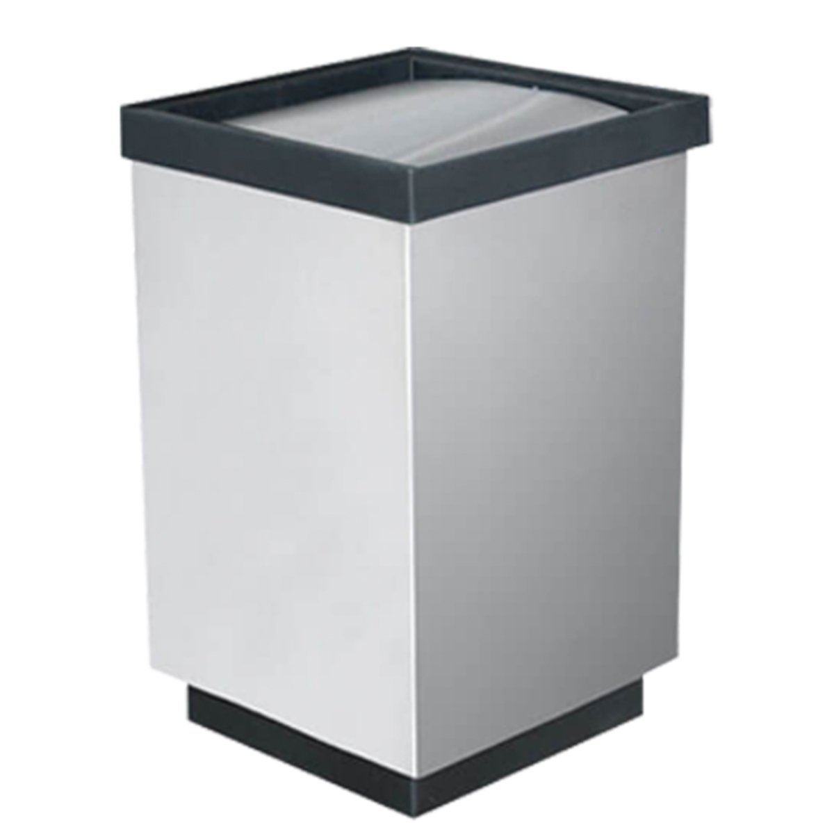 Bote de Basura Cubo Grande con Tapa Balancín de Acero Inoxidable – 98 Litros